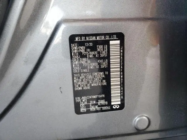 2021 INFINITI QX80 LUXE  