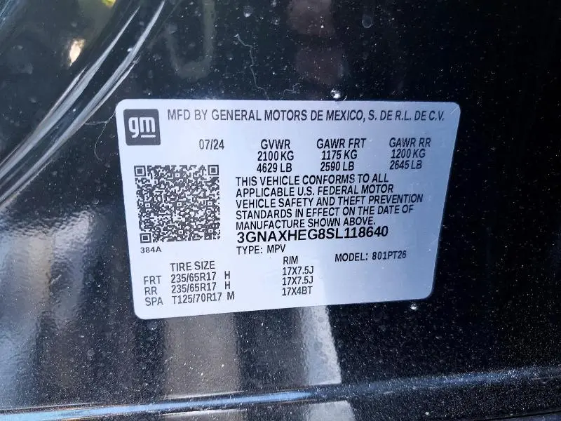 2025 CHEVROLET EQUINOX LT  