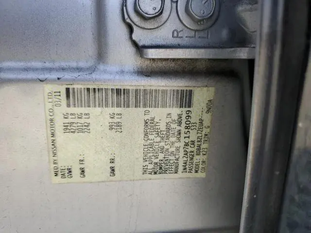 2011 NISSAN ALTIMA BASE  