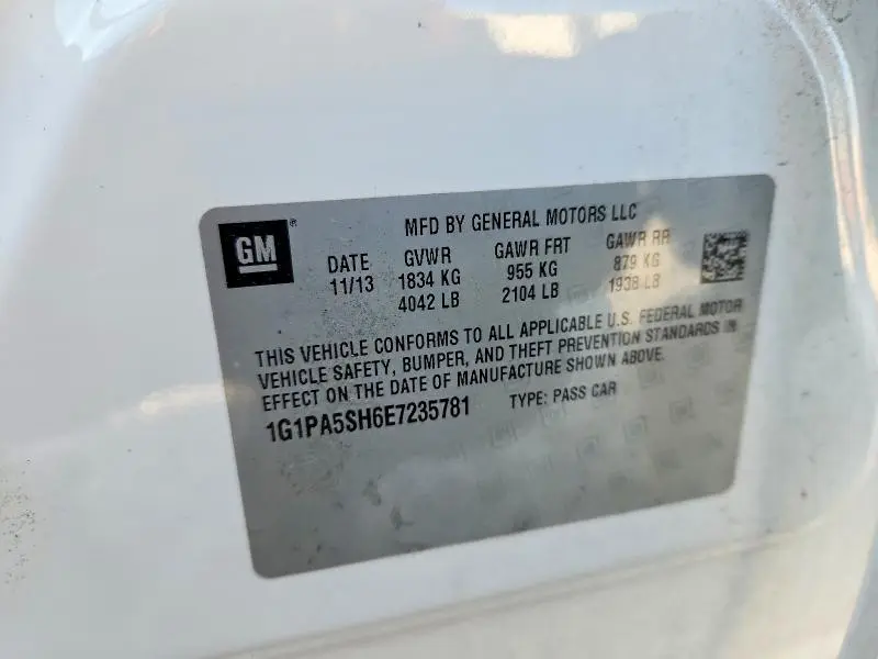 2014 CHEVROLET CRUZE LS  