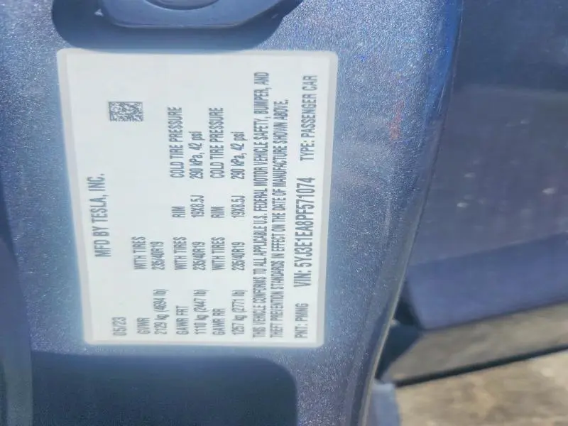 2023 TESLA MODEL 3   
