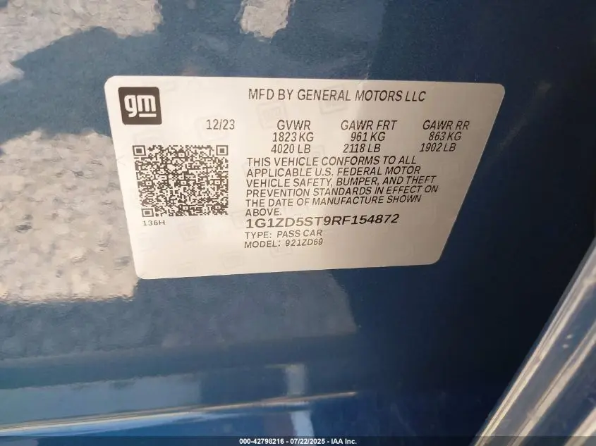2024 CHEVROLET MALIBU FWD 1LT