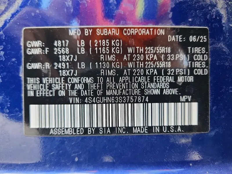 2025 SUBARU CROSSTREK LIMITED  