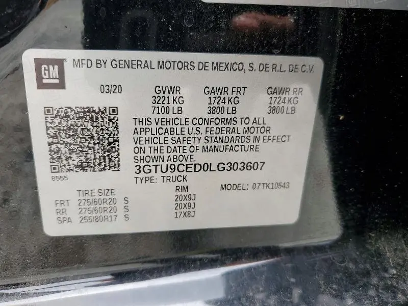 2020 GMC SIERRA K1500 ELEVATION  