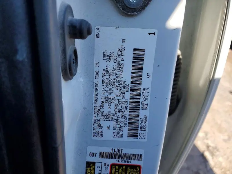 2014 TOYOTA TUNDRA SR  