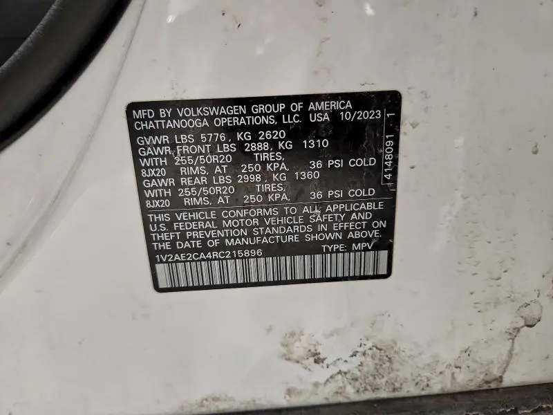 2024 VOLKSWAGEN ATLAS CROSS SPORT SEL R-LINE  