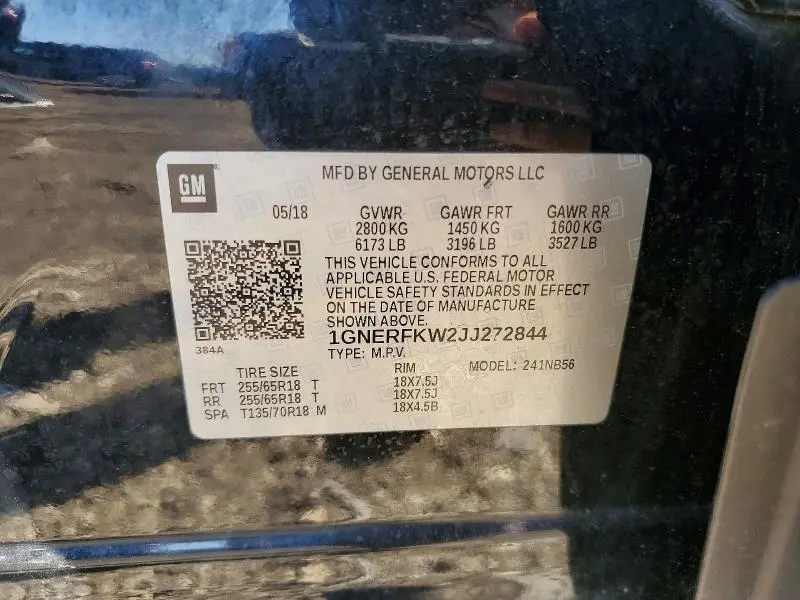 2018 CHEVROLET TRAVERSE LS  