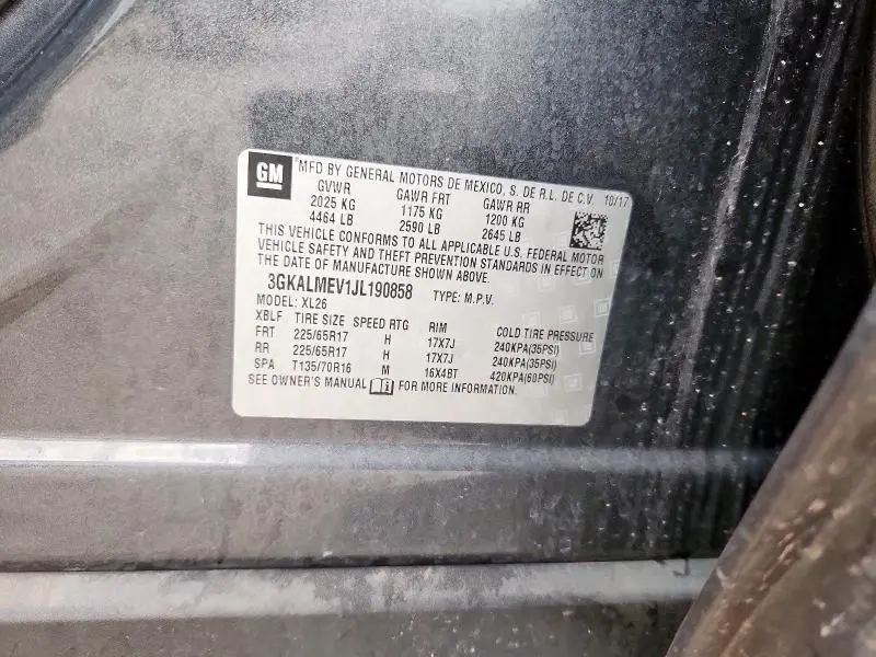 2018 GMC TERRAIN SLE  