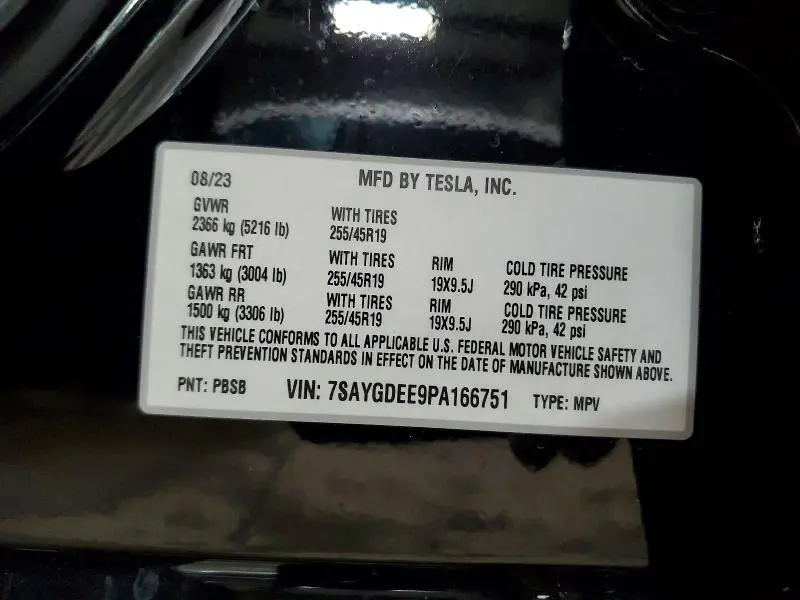 2023 TESLA MODEL Y   