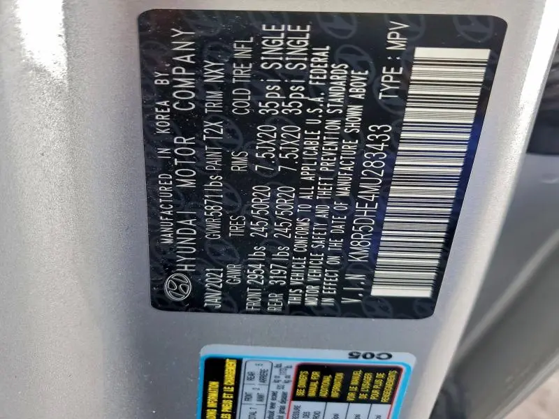 2021 HYUNDAI PALISADE LIMITED  