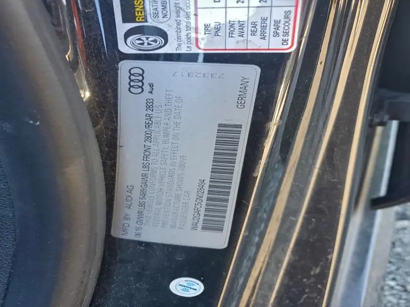 2016 AUDI A7 PRESTIGE  