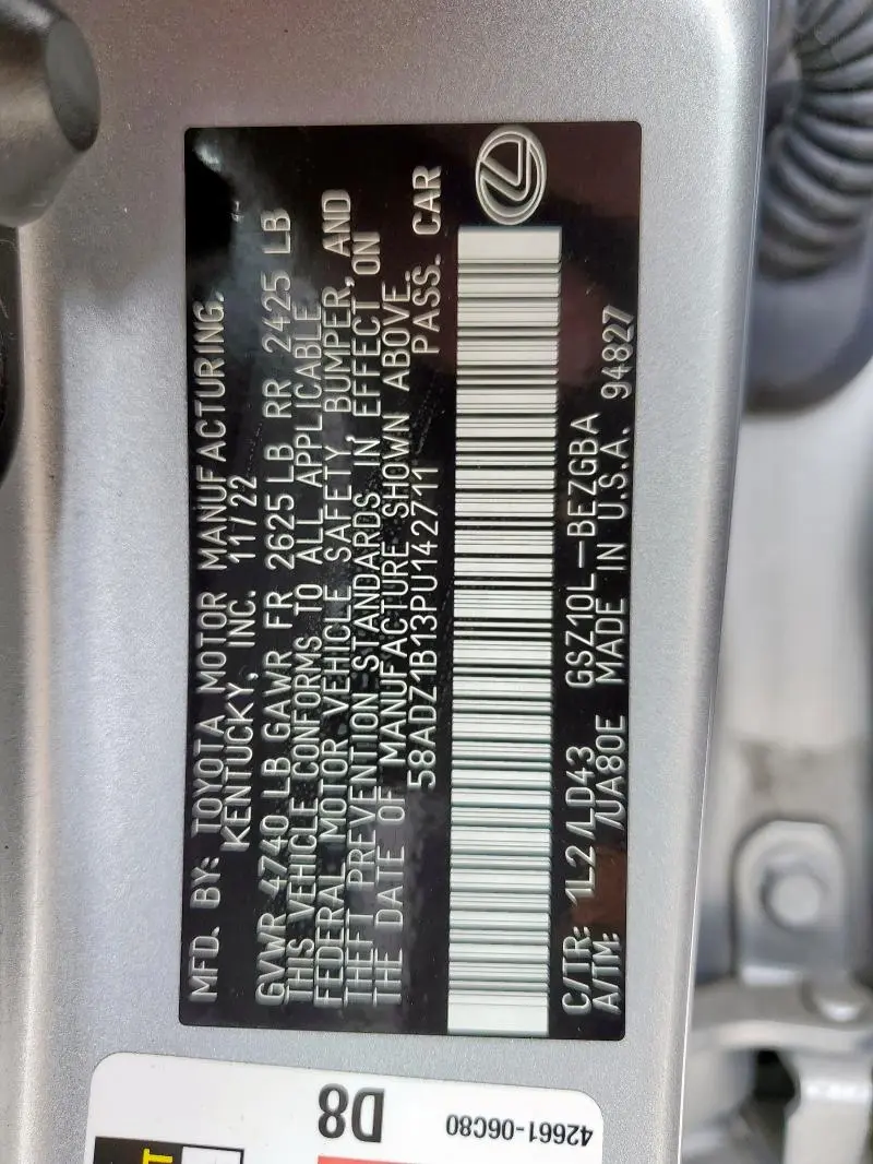 2023 LEXUS ES 350 BASE  