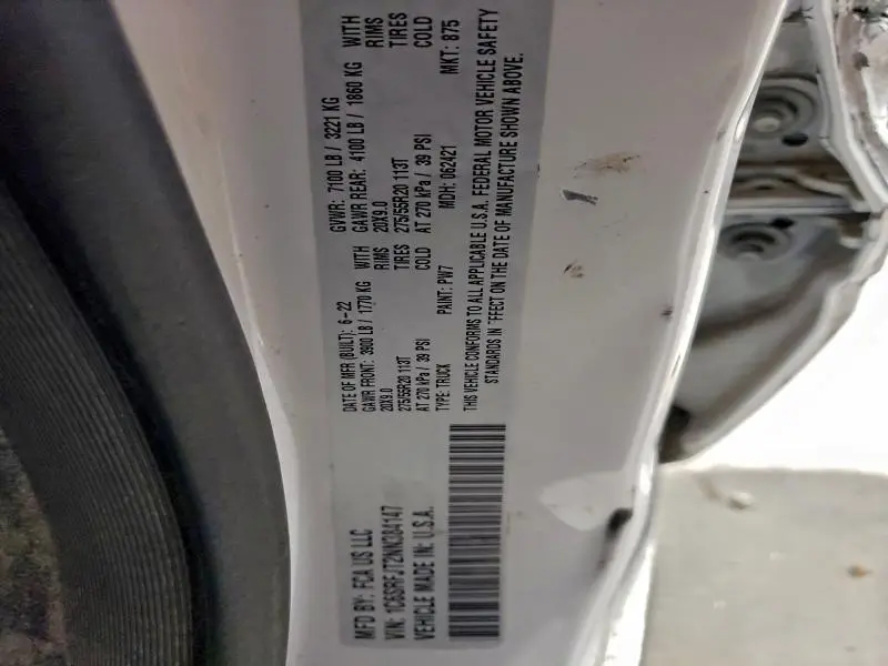 2022 RAM 1500 LARAMIE  