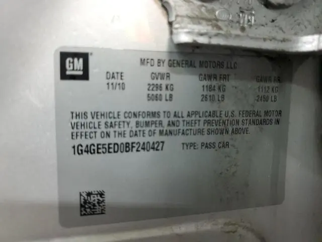 2011 BUICK LACROSSE CXS  