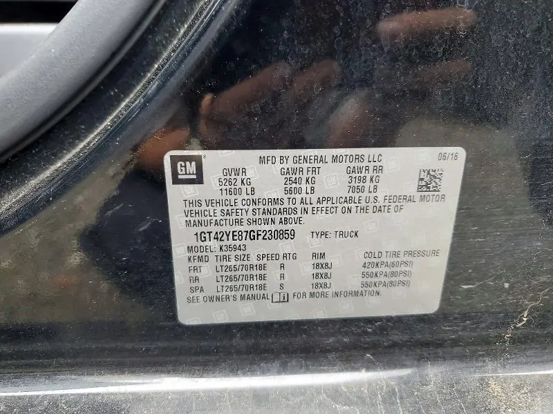 2016 GMC SIERRA K3500 DENALI  