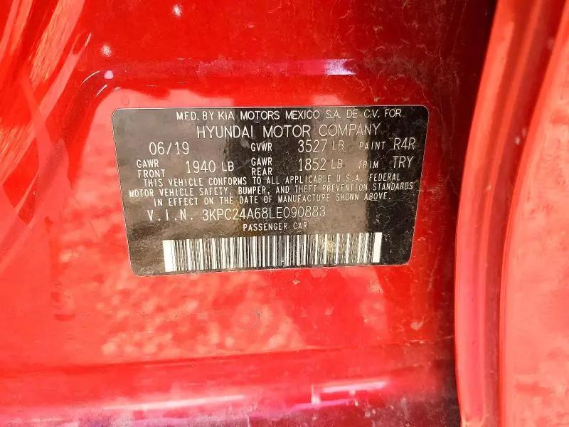 2020 HYUNDAI ACCENT SEL  