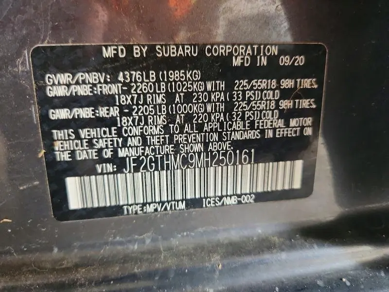 2021 SUBARU CROSSTREK LIMITED  