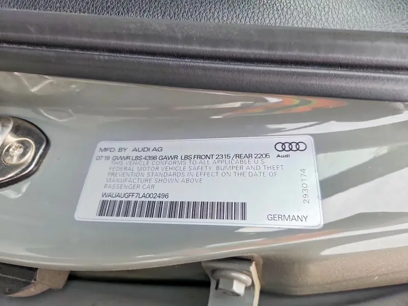 2020 AUDI A3 PREMIUM  