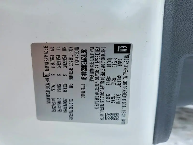 2011 GMC SIERRA K1500 SLE  