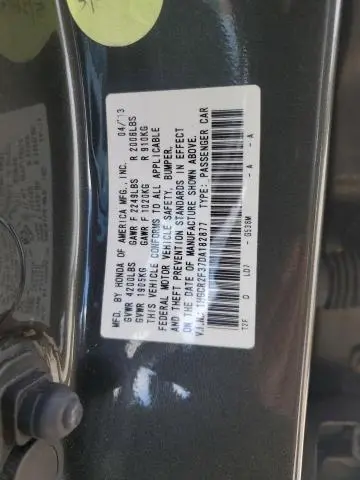 2013 HONDA ACCORD LX  