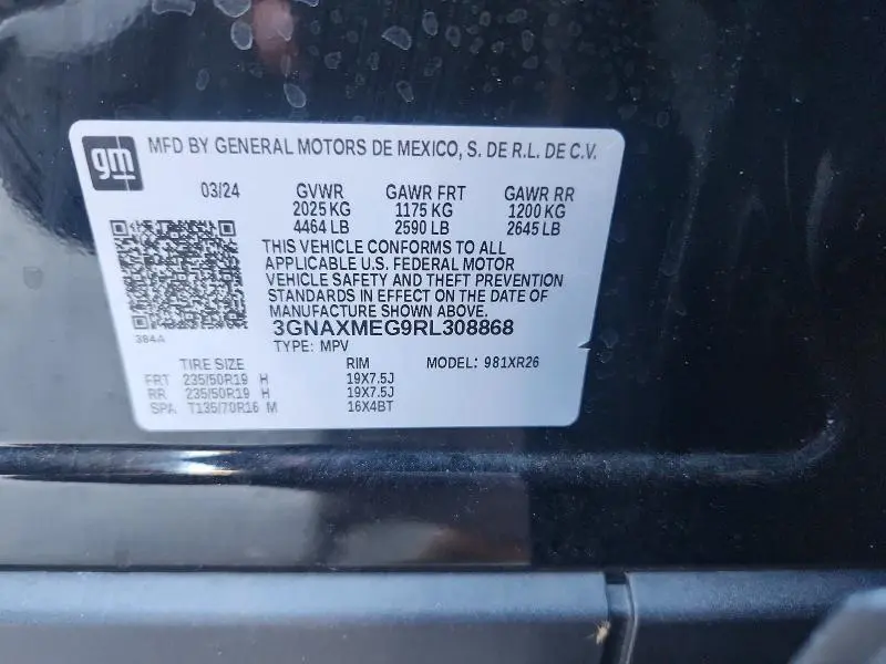 2024 CHEVROLET EQUINOX RS  