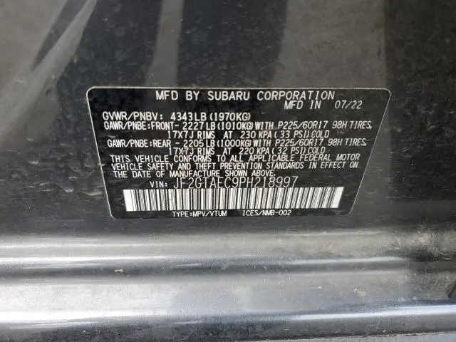 2023 SUBARU CROSSTREK PREMIUM  