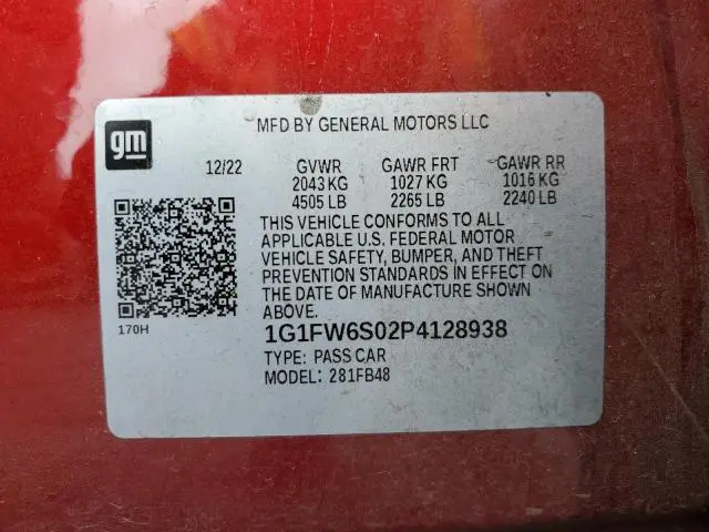 2023 CHEVROLET BOLT EV 1LT  
