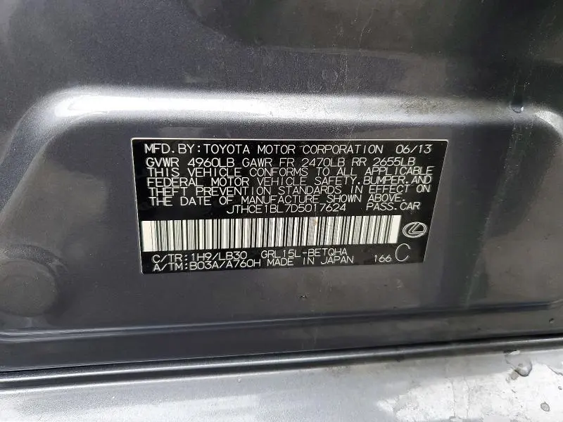 2013 LEXUS GS 350 BASE  