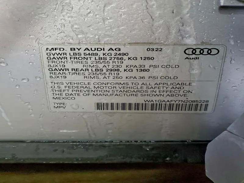 2022 AUDI Q5 PREMIUM 45  