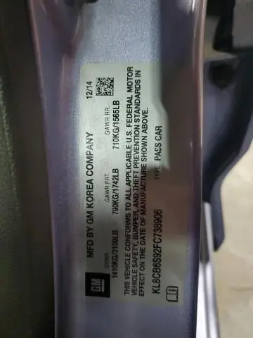 2015 CHEVROLET SPARK LS  