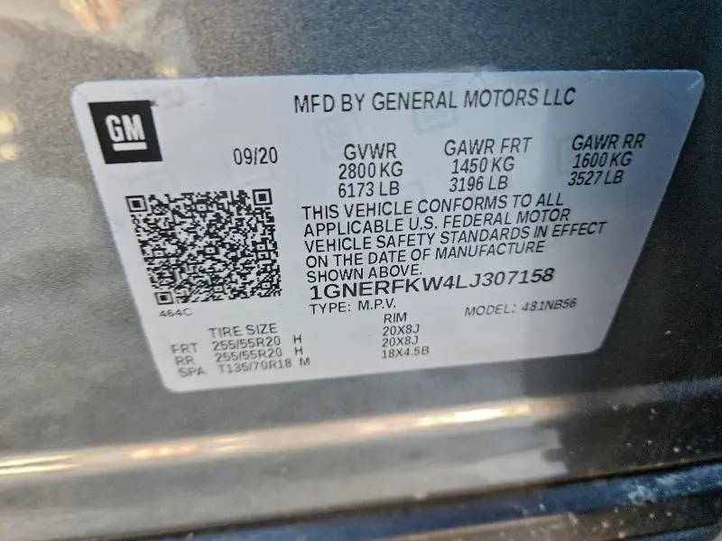 2020 CHEVROLET TRAVERSE LS  