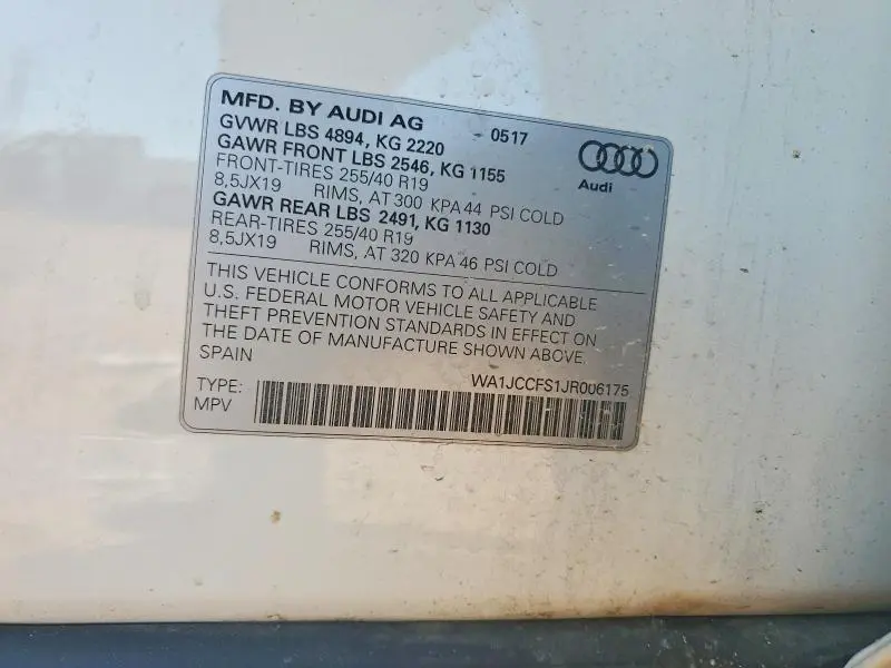 2018 AUDI Q3 PREMIUM PLUS  