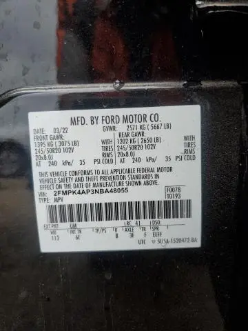 2022 FORD EDGE ST  
