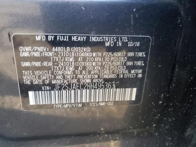 2017 SUBARU FORESTER 2.5I PREMIUM  