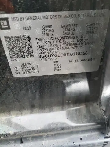 2019 CHEVROLET SILVERADO K1500 LTZ