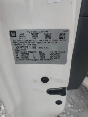 2012 GMC ACADIA DENALI  