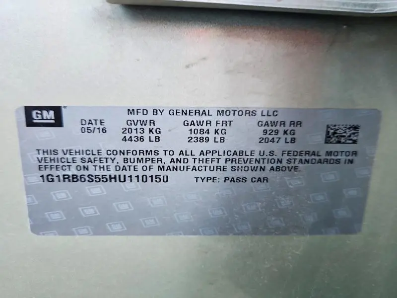 2017 CHEVROLET VOLT PREMIER  