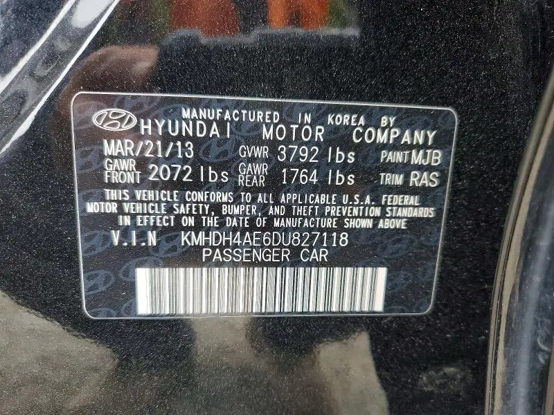 2013 HYUNDAI ELANTRA GLS  