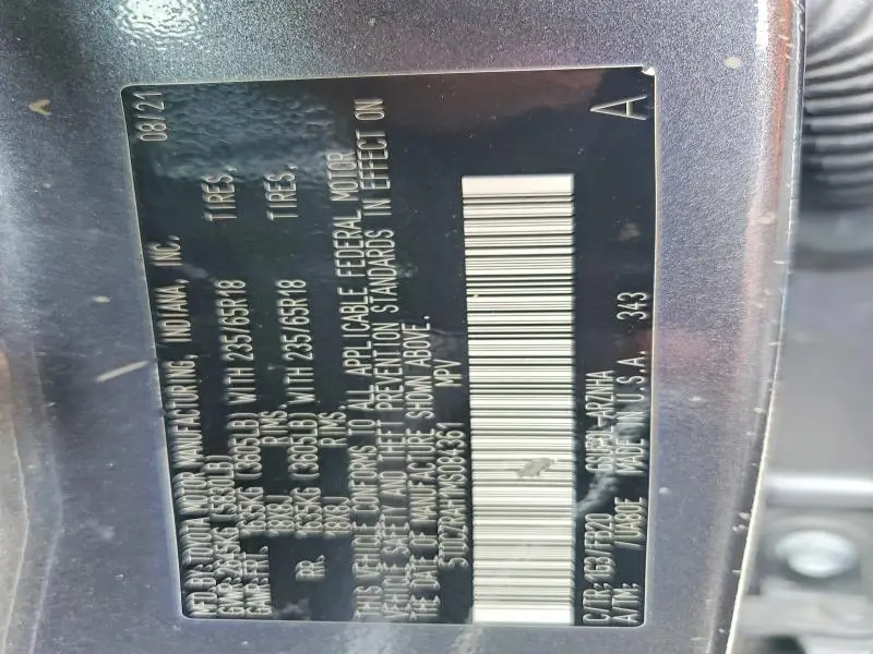 2021 TOYOTA HIGHLANDER L  