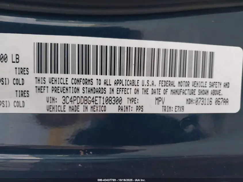 2014 DODGE JOURNEY SXT