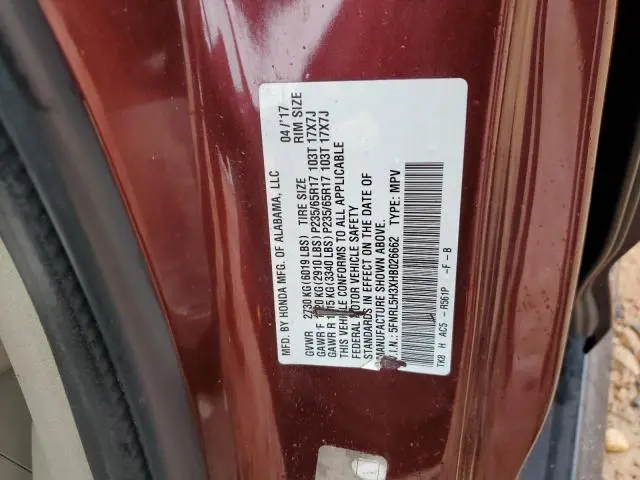 2017 HONDA ODYSSEY SE