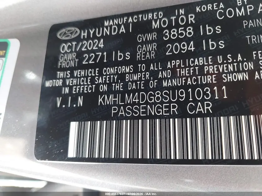 2025 HYUNDAI ELANTRA SEL SPORT