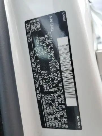 2021 VOLVO XC60 T5 MOMENTUM  