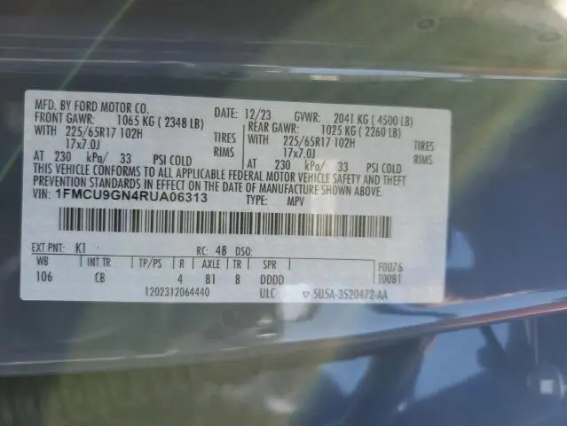 2024 FORD ESCAPE ACTIVE