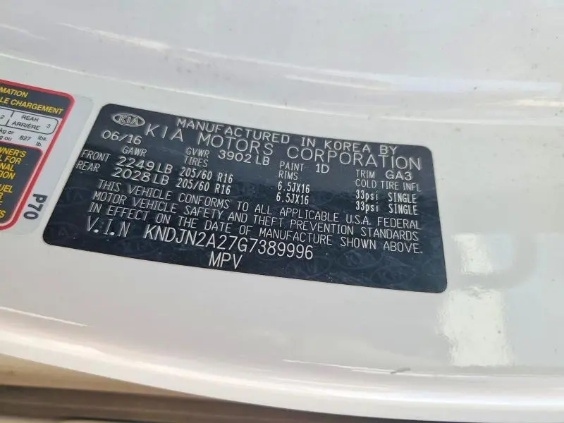 2016 KIA SOUL BASE  