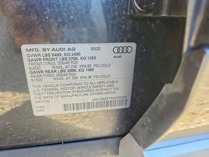 2022 AUDI Q5 PREMIUM PLUS 45  