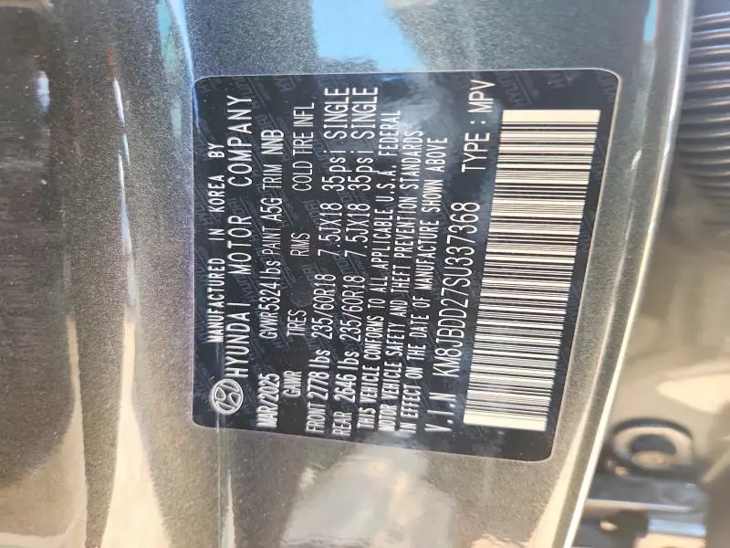 2025 HYUNDAI TUCSON SEL  