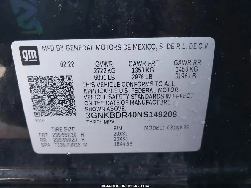 2022 CHEVROLET BLAZER FWD 3LT