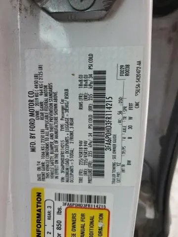 2015 FORD FUSION SE  