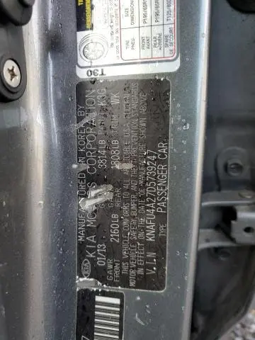 2013 KIA FORTE EX  